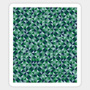 Green and Blue Geometric Pattern Sticker